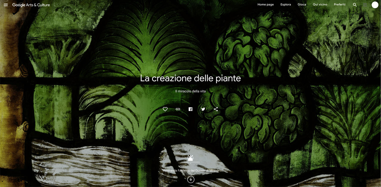 Storia La Creazione Delle Piante , Credits Veneranda Fabbrica Del Duomo, Google Arts Culture