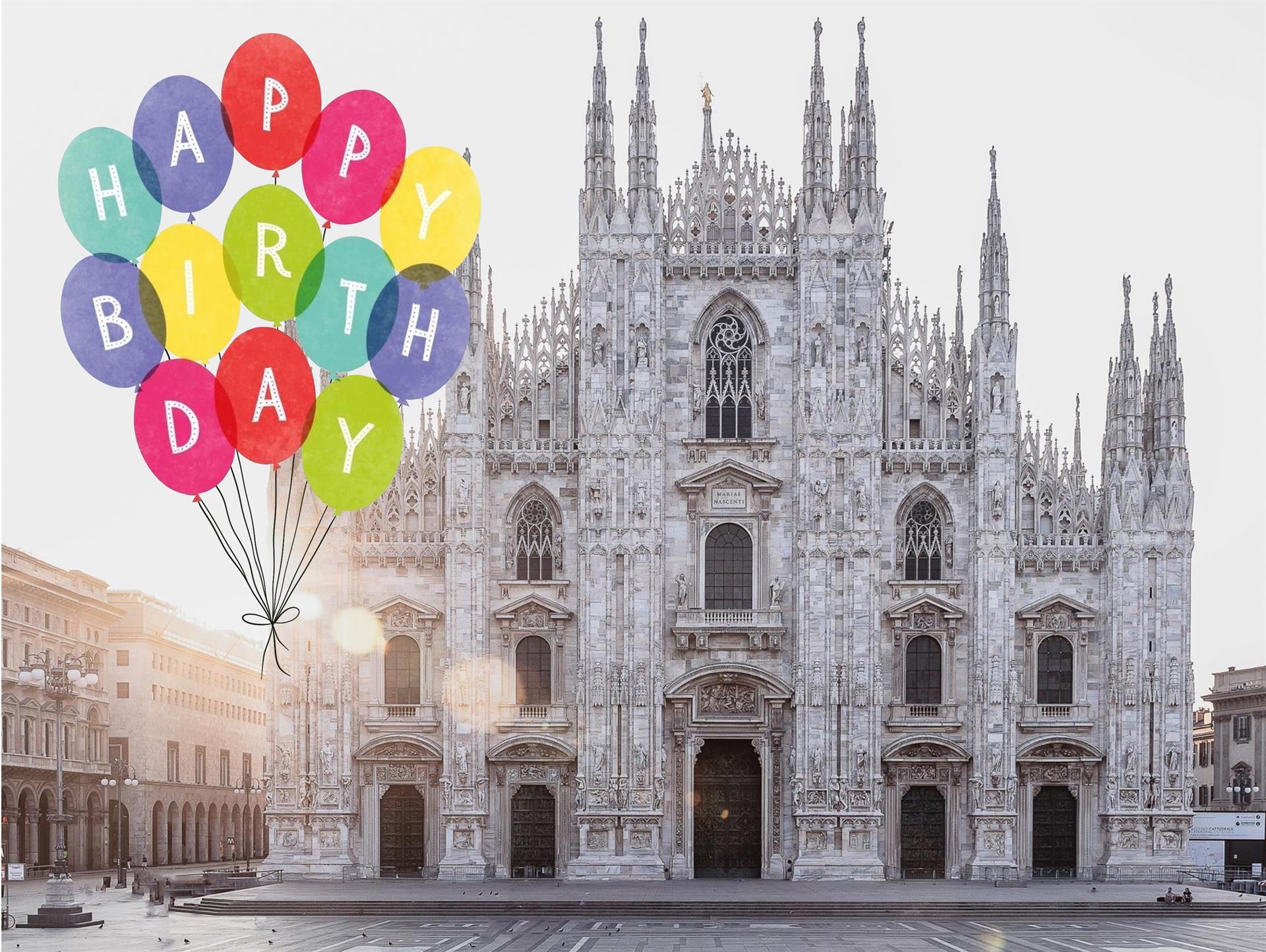 Buon Compleanno Duomo Grafica